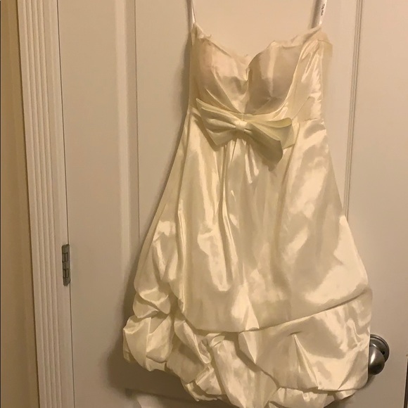 Strapless Cream Bridesmaid or Prom dress - Picture 2 of 6